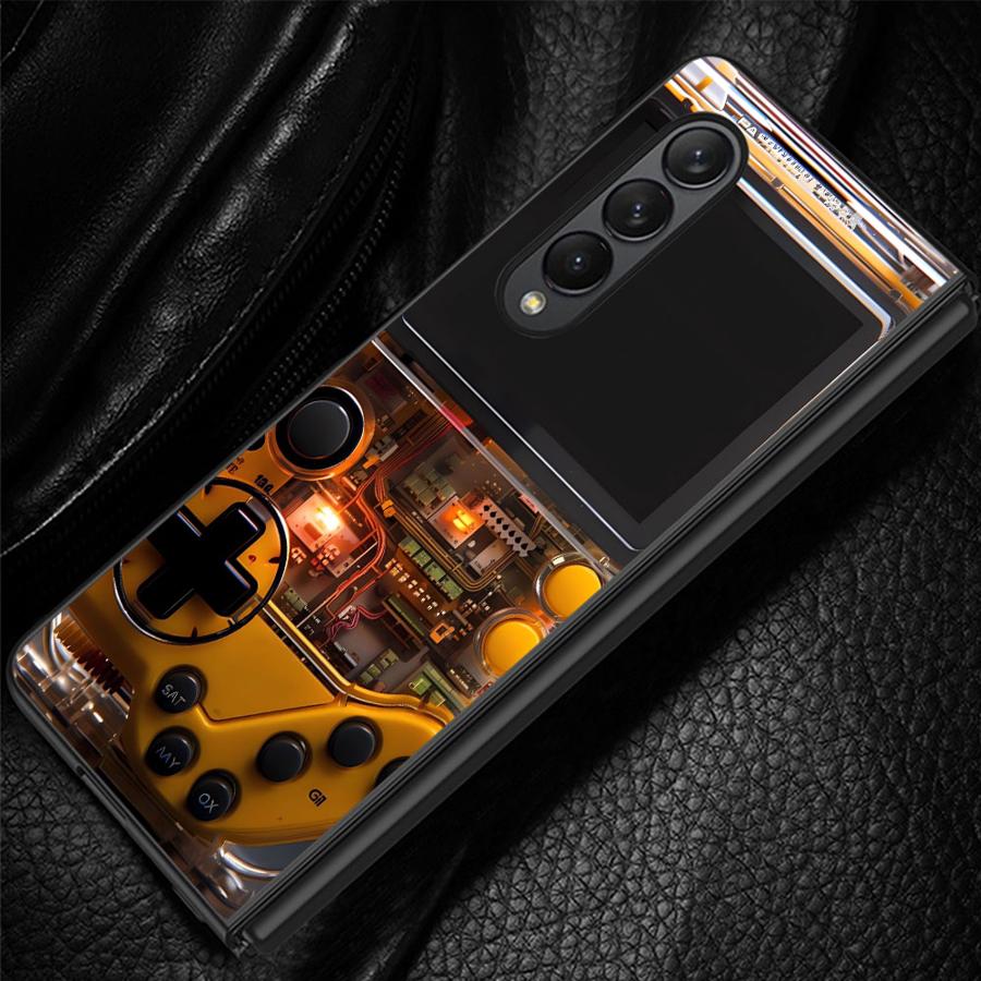 Console Gaming Pc Case - クールなゲーミングコンソール風スマホケース、Samsung Galaxy Z Fold 8 Ultra、ZFold4、ZFold6、ZFold5、ZFold7、ZFold3、Z