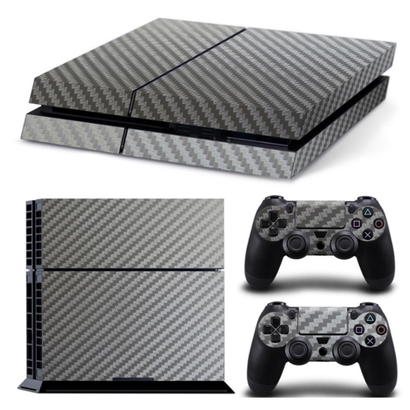 Console Skin Wrap - PS4コンソール用の新しいカーボンファイバー保護ステッカー,防塵ビニールカバー,保護シェル,2022と互換性があります
