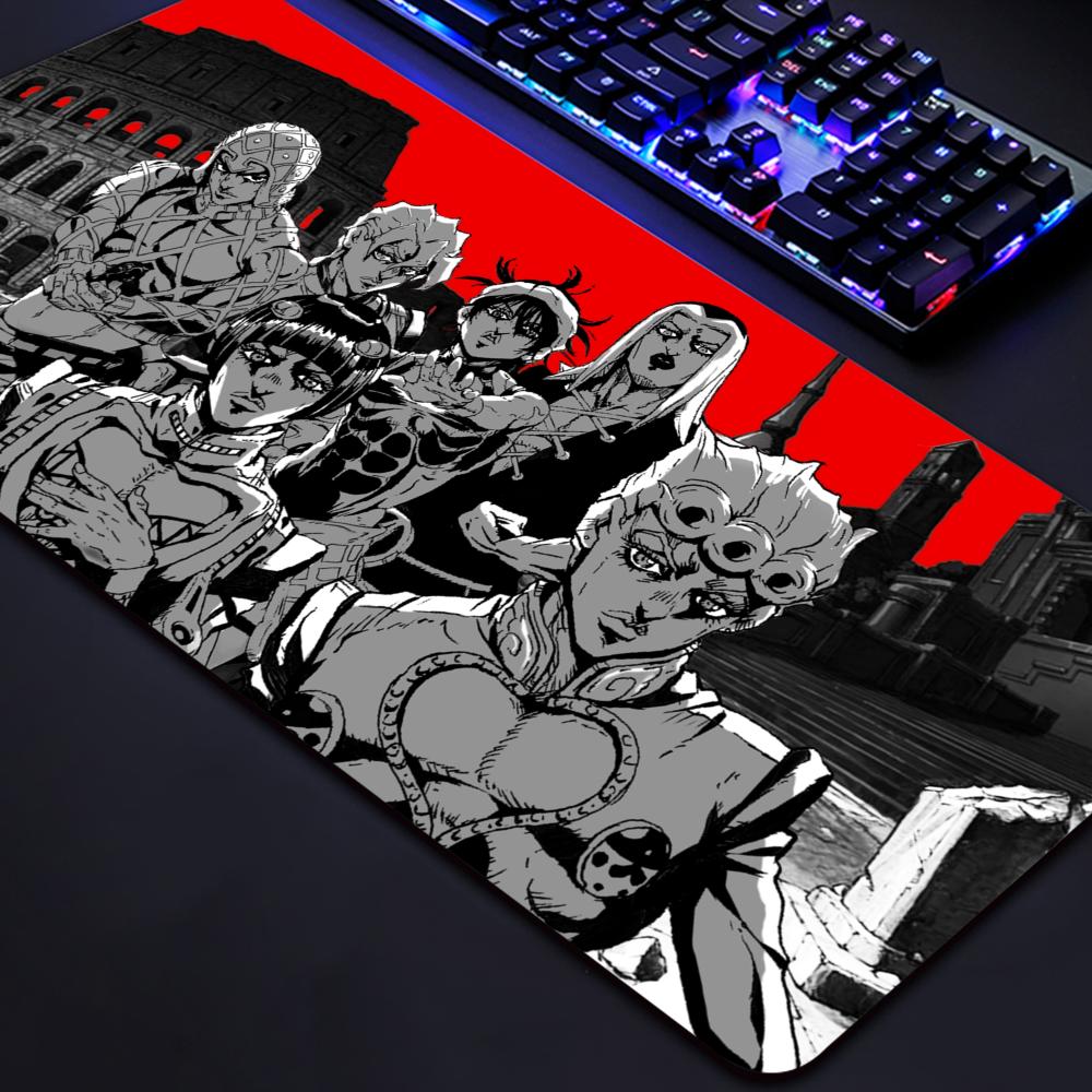 Gaming Console Portable Pc - PC ゲーマージョセフジョースターマウスパッドキャビネットキーボードゲームアクセサリージョジョの奇妙な冒険ラップトップラグ大型ロックエッジマウスパッド