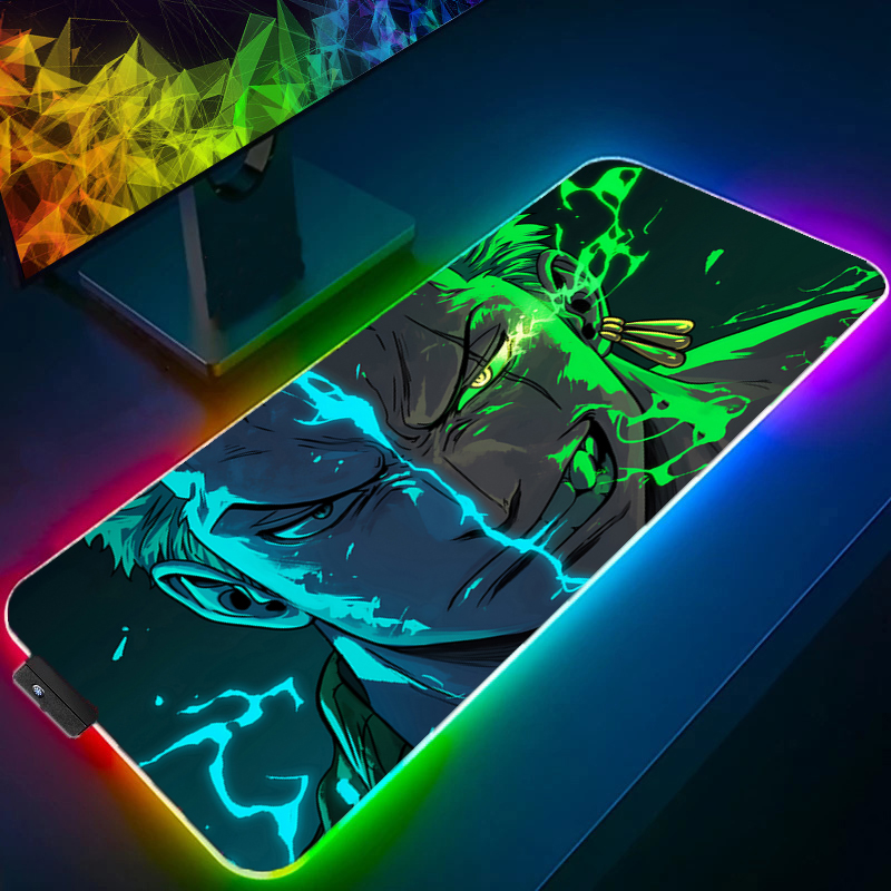 Pad Gaming Console - ワンピースゾロマウスパッド RGB ゲームアクセサリー Gabinete ゲーマー PC