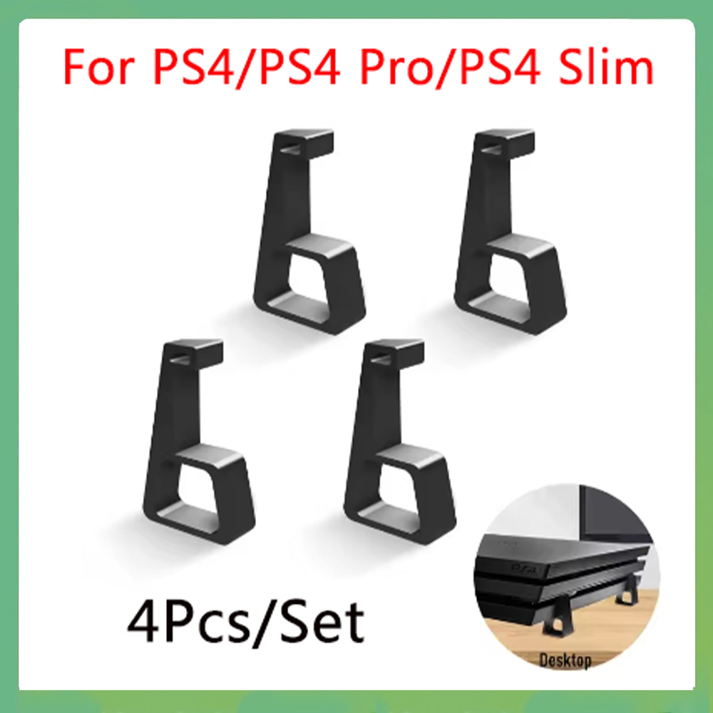 Gaming Console Stand - 1 セット PS4 スリムプロフィートスタンドホスト冷却ブラケットホルダー PlayStation4 スリムプロコンソールスタンドベーステーブルアクセサリー