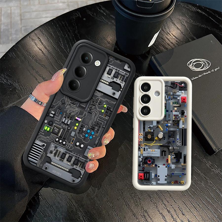 Console Gaming Pc Case - パープルゲーミングコンソール風スマホケース サムスン Galaxy A51 A73 A71