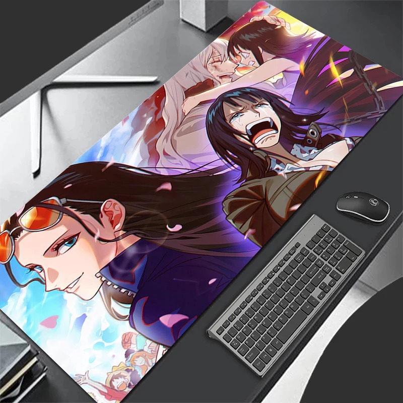 Pad Gaming Console - 日本セクシーアニメガールマウスパッドPCパープルゲーマーキャビネットマウスパッドかわいいワンピースキーボードラグXLラップトップニコ・ロビンデスクマット