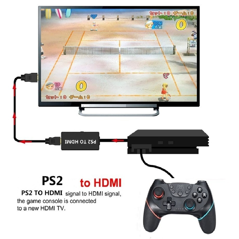 PS2,HD,n64,HDMI互換ケーブル付きコンソール,1 - Gaming Console Box のレビューと価格
