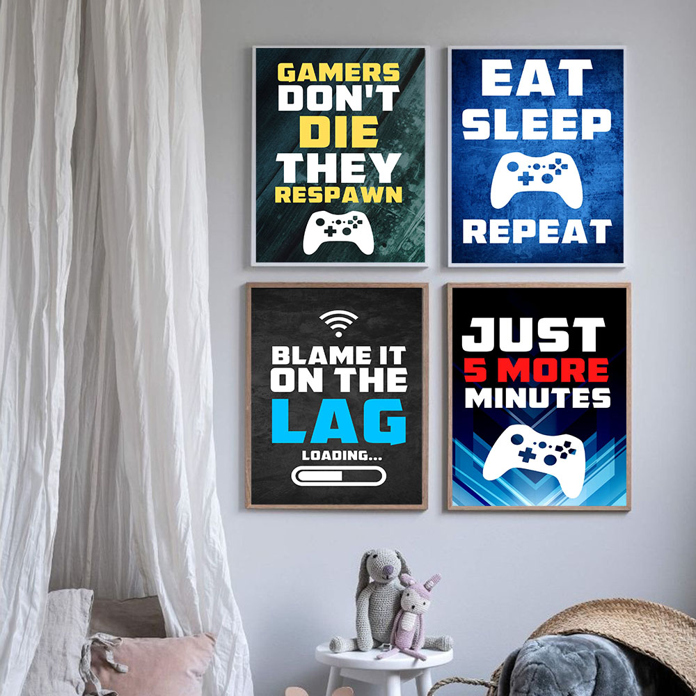 Gaming Quotes Art Painting Con - Gaming Console Quotes のレビューと価格