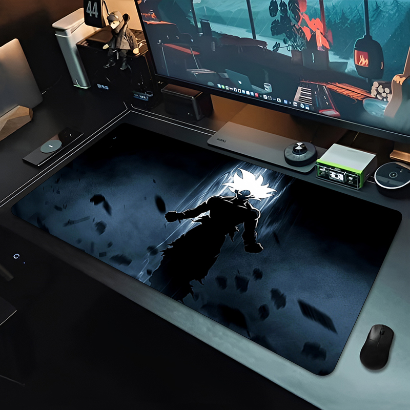 DBZ ブラックアニメマウスパッドドラゴンボール大型 PC  - Pad Gaming Console のレビューと価格