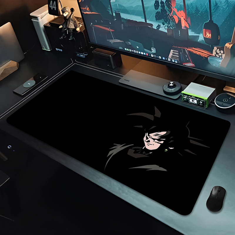 DBZ ブラックアニメマウスパッドドラゴンボール大型 PC  - Pad Gaming Console のレビューと価格