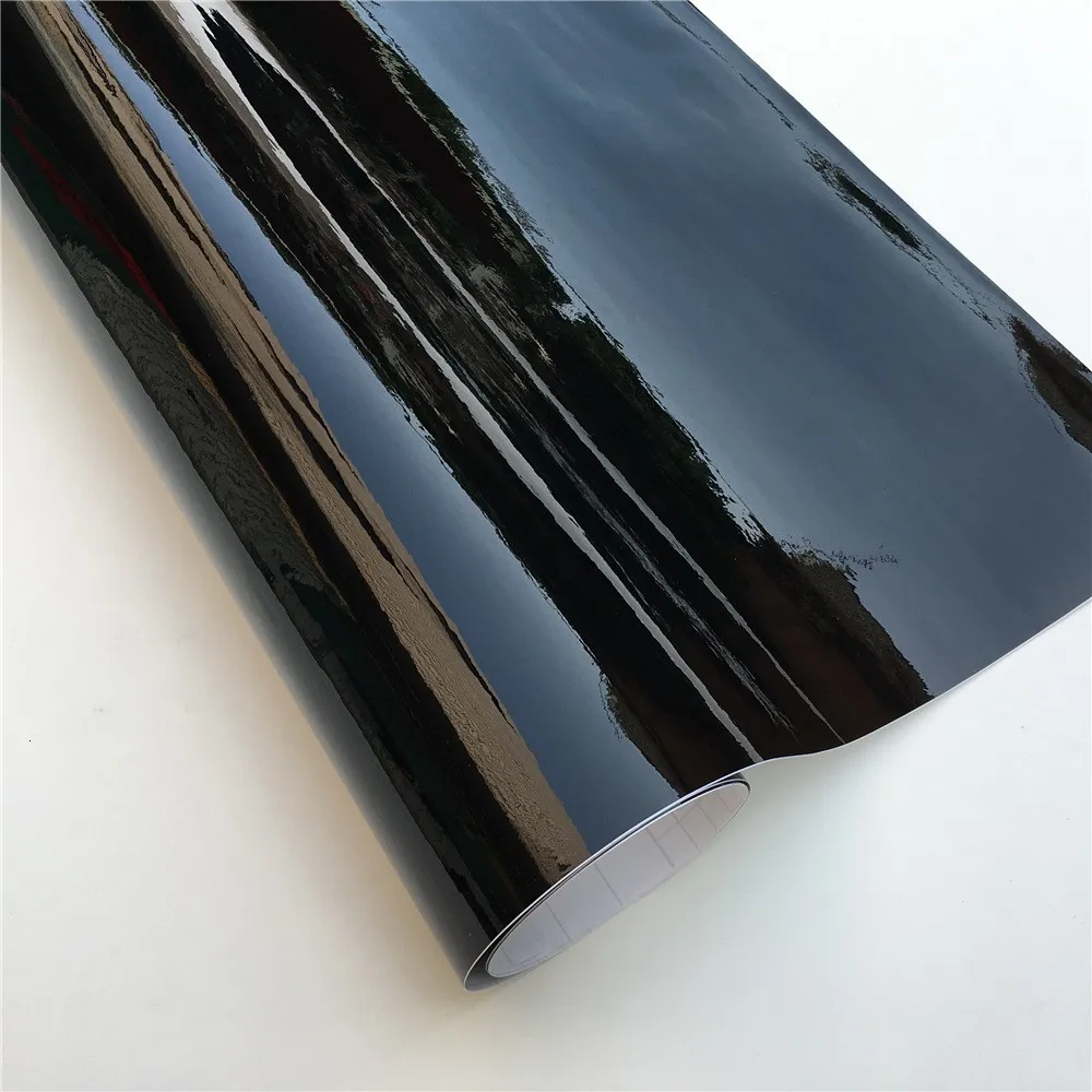 超光沢のある黒のビニールカーラッピングフィルム,気泡のないカ - Console Skin Wrap のレビューと価格