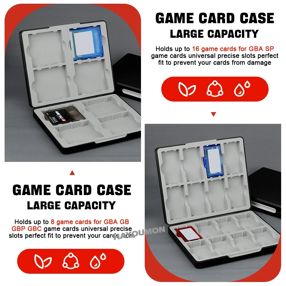ポータブル 8 in 1 ゲームカード収納ボックス GBA/ - Gaming Console Box のレビューと価格