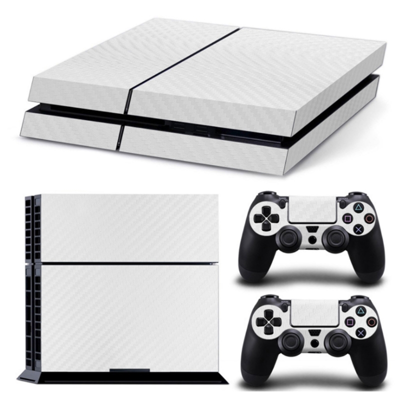 PS4コンソール用の新しいカーボンファイバー保護ステッカー, - Console Skin Wrap のレビューと価格