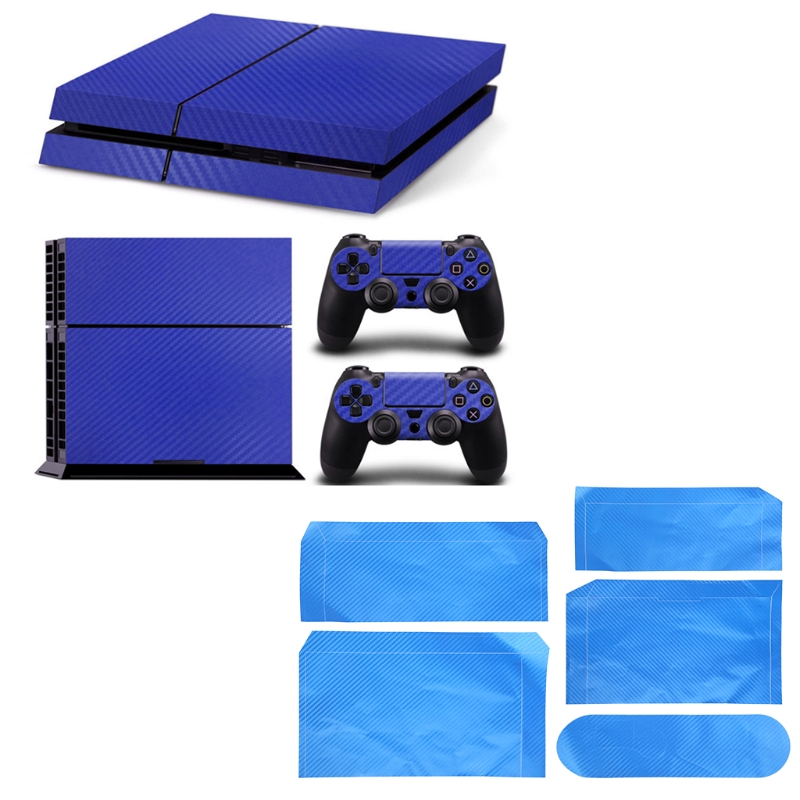 PS4コンソール用の新しいカーボンファイバー保護ステッカー, - Console Skin Wrap のレビューと価格