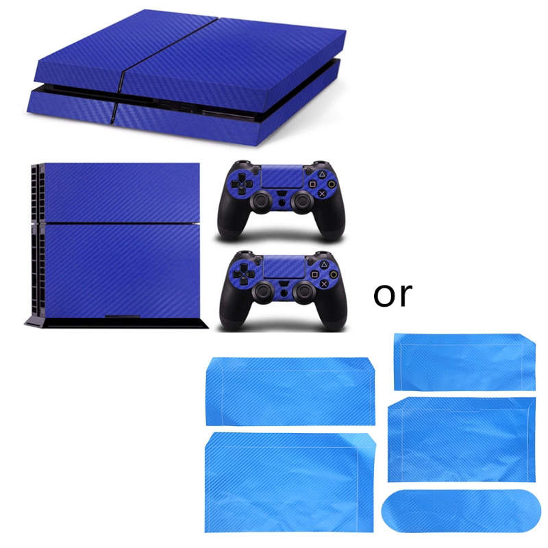 PS4コンソール用の新しいカーボンファイバー保護ステッカー, - Console Skin Wrap のレビューと価格