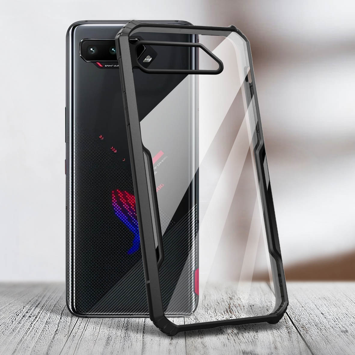 ROG Phone 5 ケース ブラック 耐衝撃 アクリル製 - Gaming Console Rog のレビューと価格