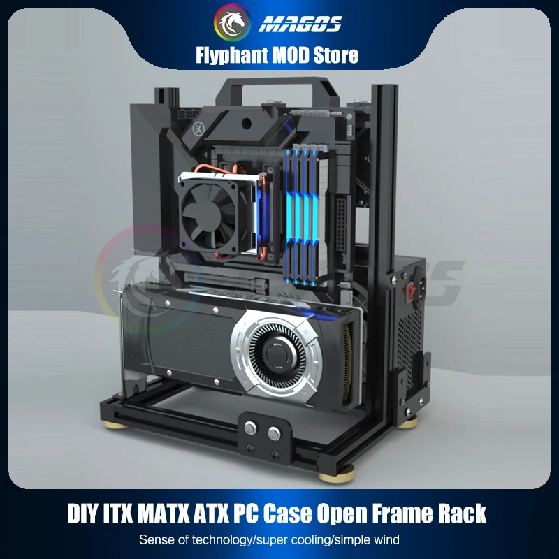 Diy-PCゲーマー用キャビネット,PCタワー用Matx a - Console Gaming Pc Case のレビューと価格