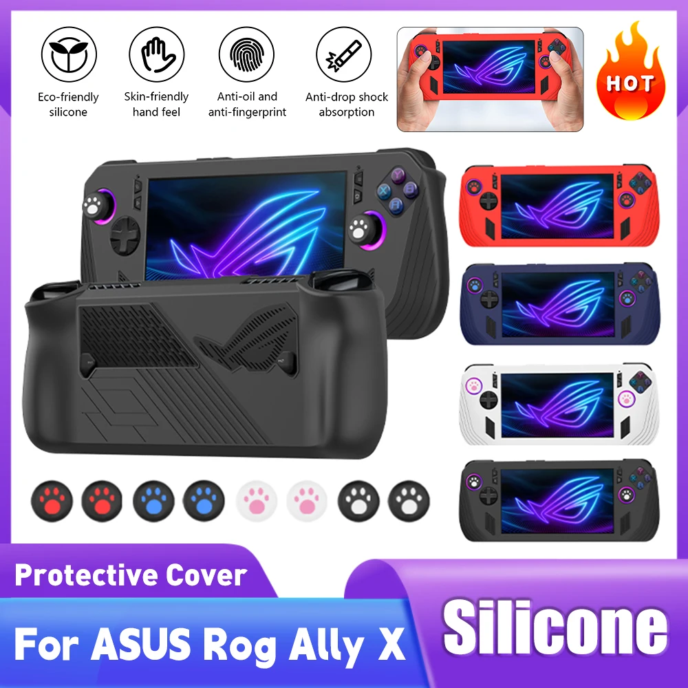シリコン保護カバー 耐衝撃プロテクタースリーブ アンチスクラ - Gaming Console Rog のレビューと価格