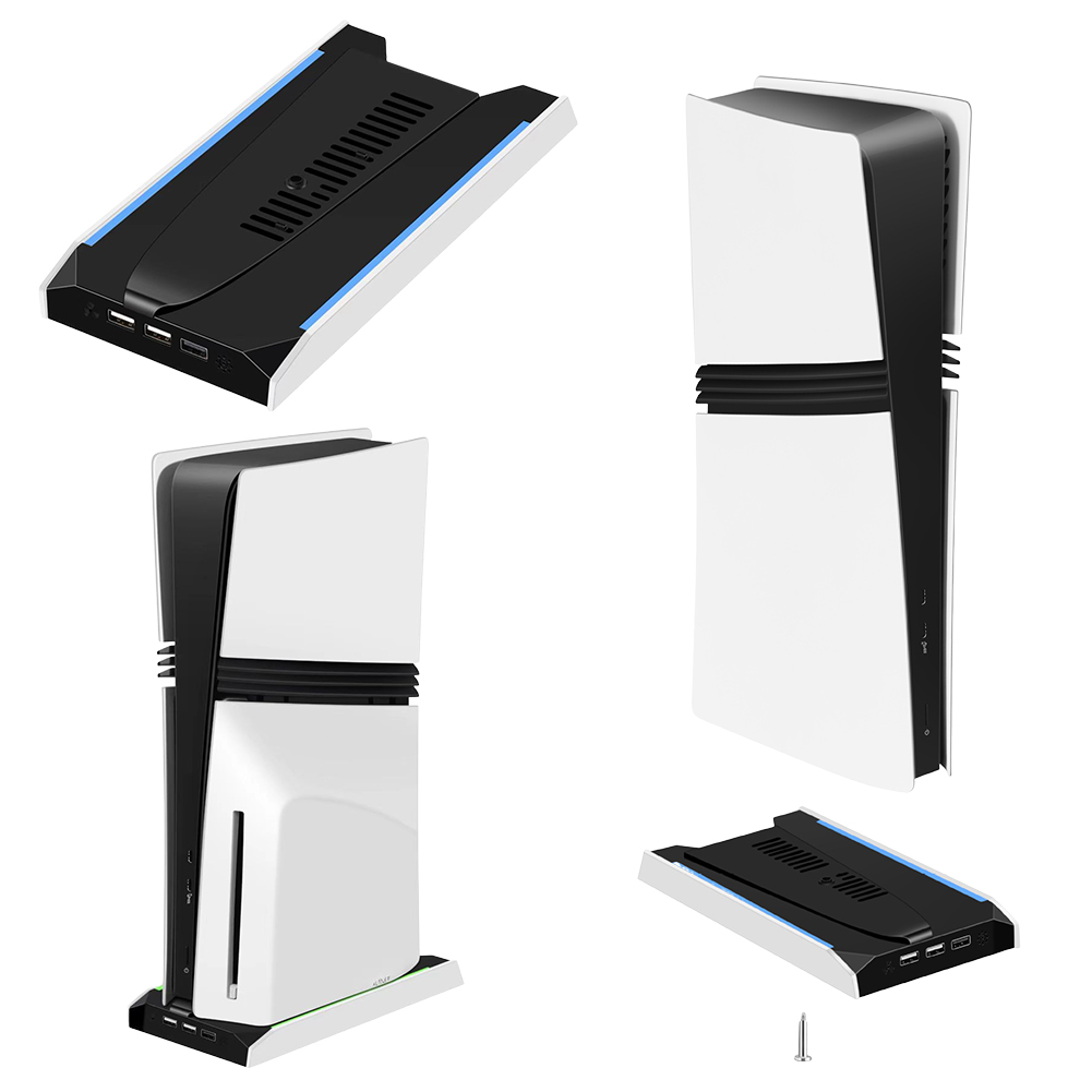 PS 5 スリム/PS 5 プロ RGB 垂直冷却スタンドベ - Gaming Console Stand のレビューと価格
