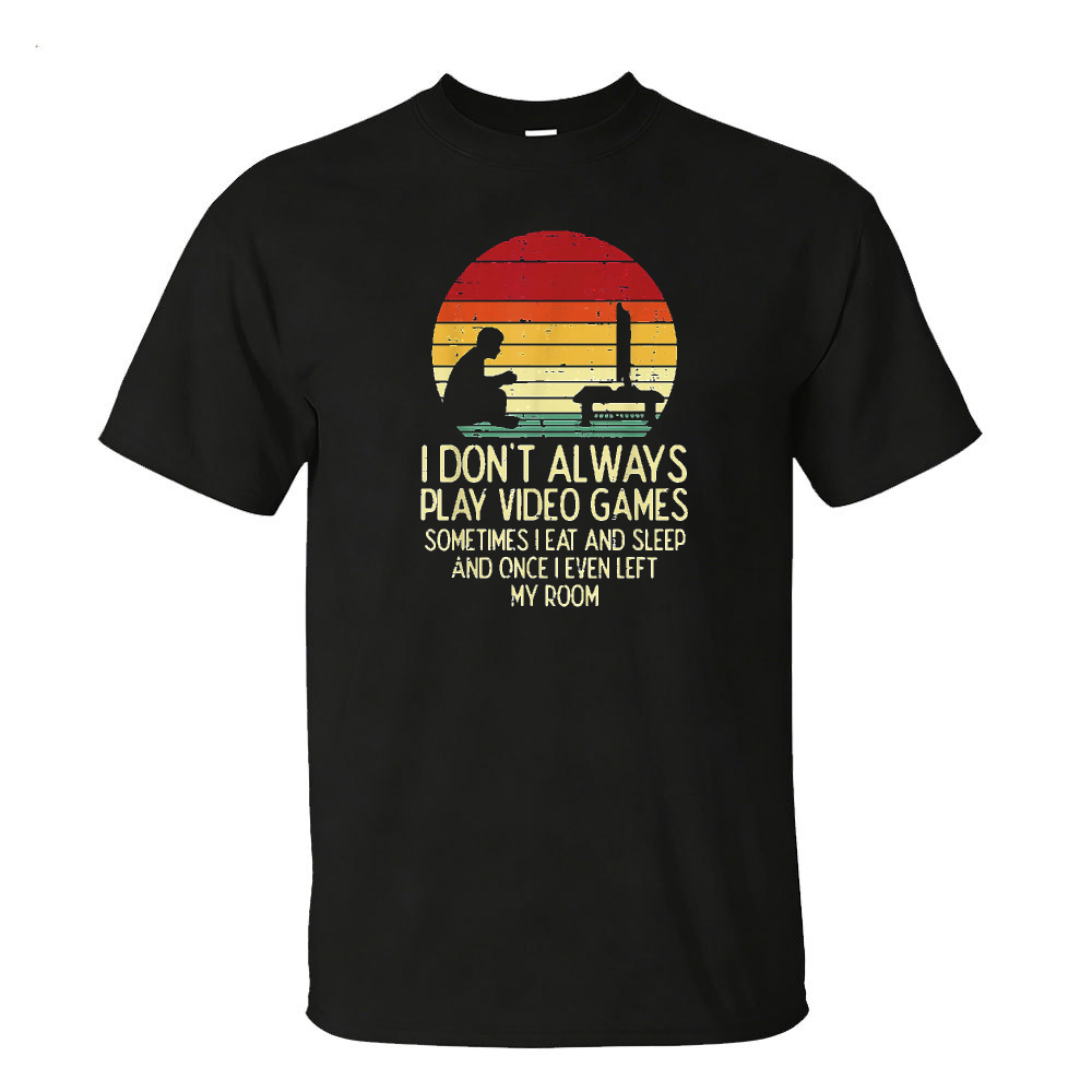 私は必ずしもビデオゲームをプレイしない グラフィック Tシャ - Gaming Console Quotes のレビューと価格