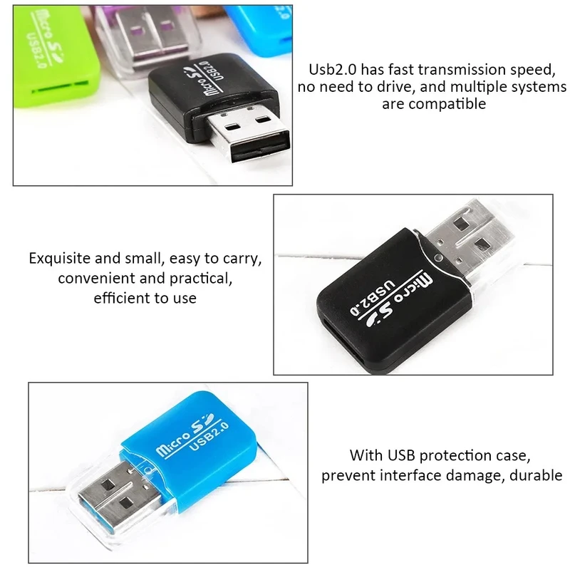 ポータブルミニ USB 2.0 TF マイクロ SD メモリ - Gaming Console Box のレビューと価格
